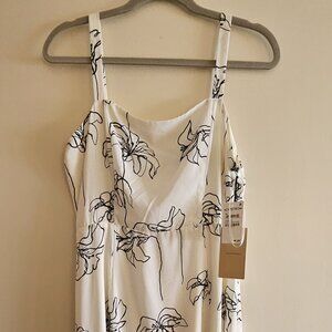 NWT - Halogen Sleeveless Dress - White and Black
